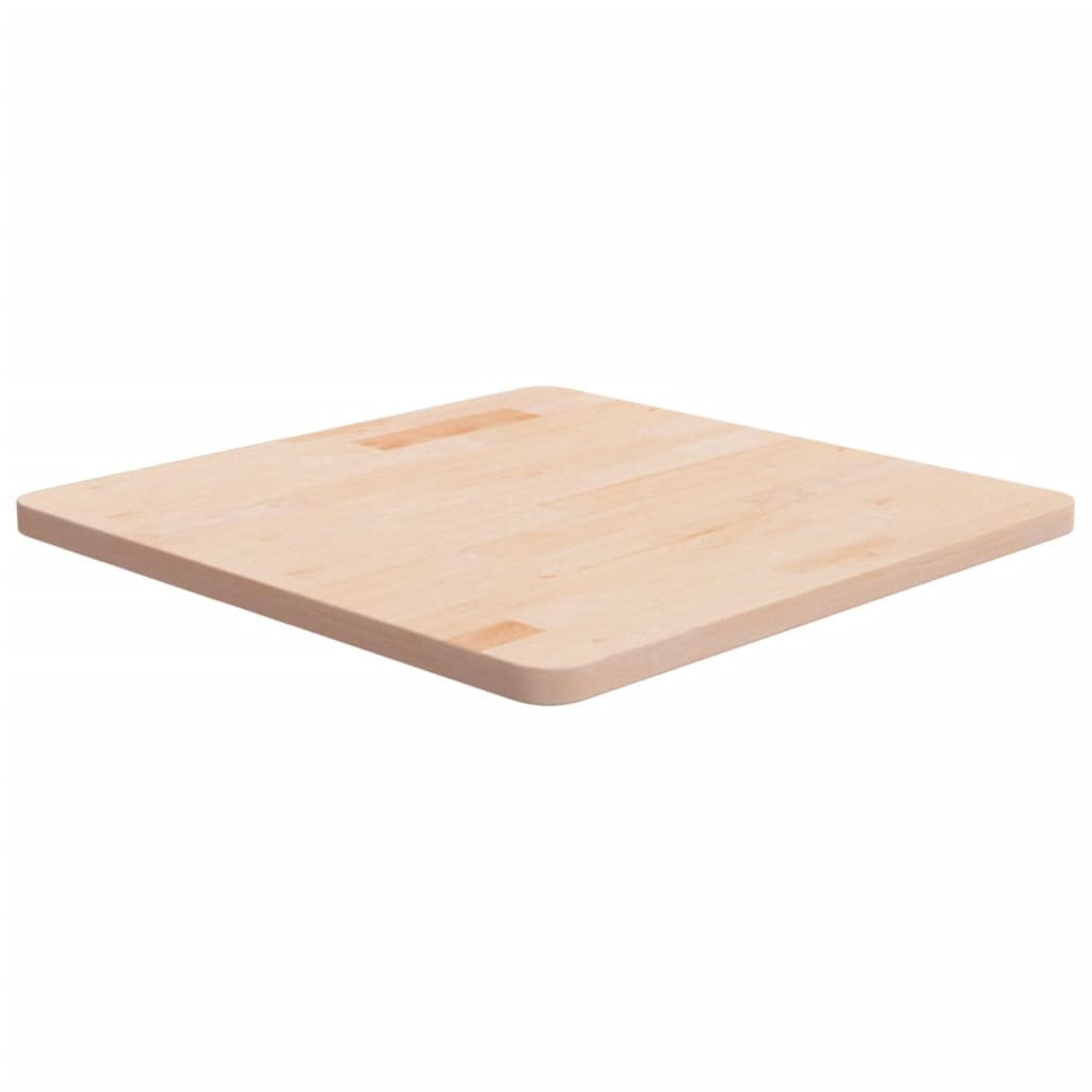 Square Table Top 40X40X4Cm Treated Solid Wood Oak