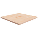 Square Table Top 40X40X4Cm Treated Solid Wood Oak