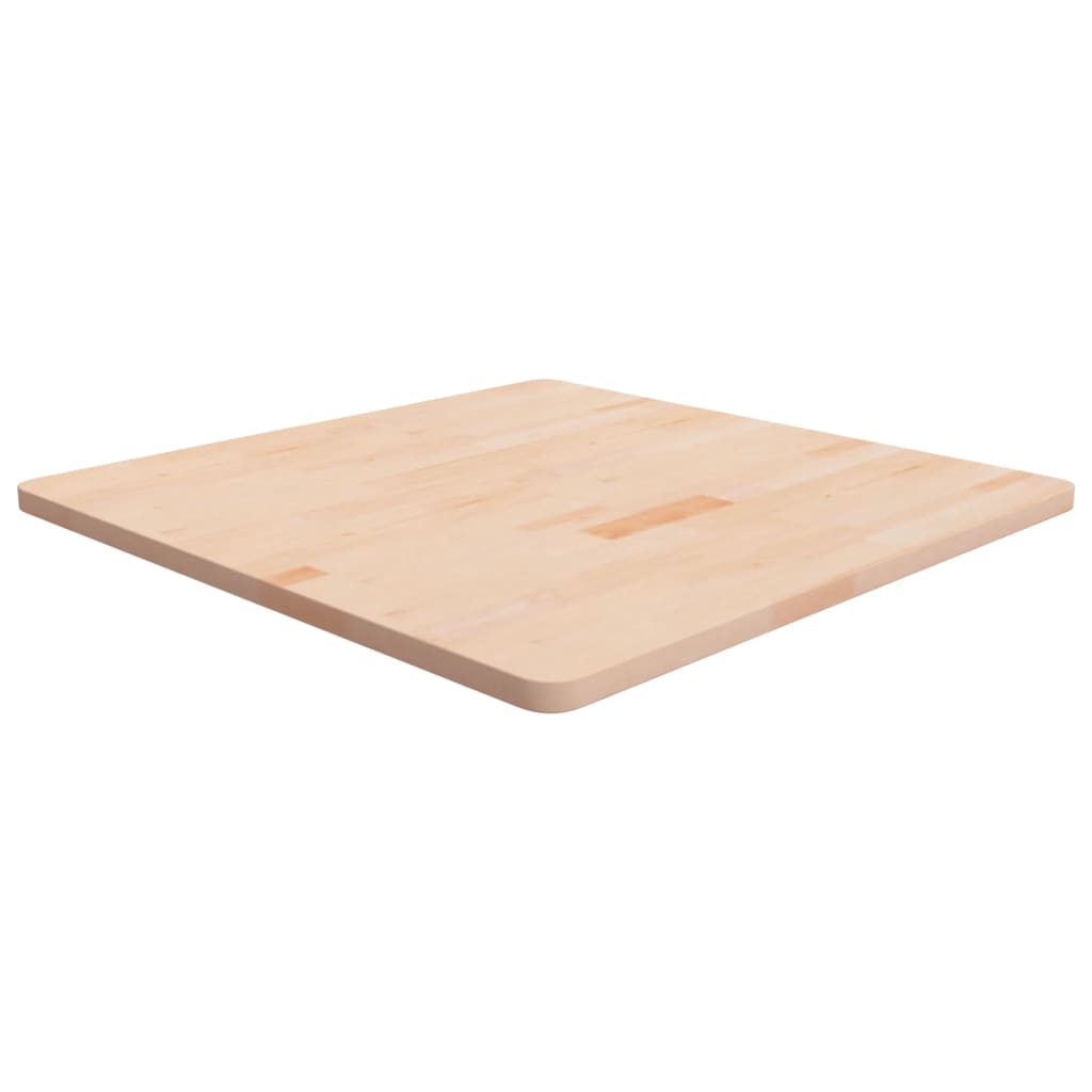 Square Table Top 40X40X4Cm Treated Solid Wood Oak