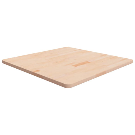 Square Table Top 40X40X4Cm Treated Solid Wood Oak