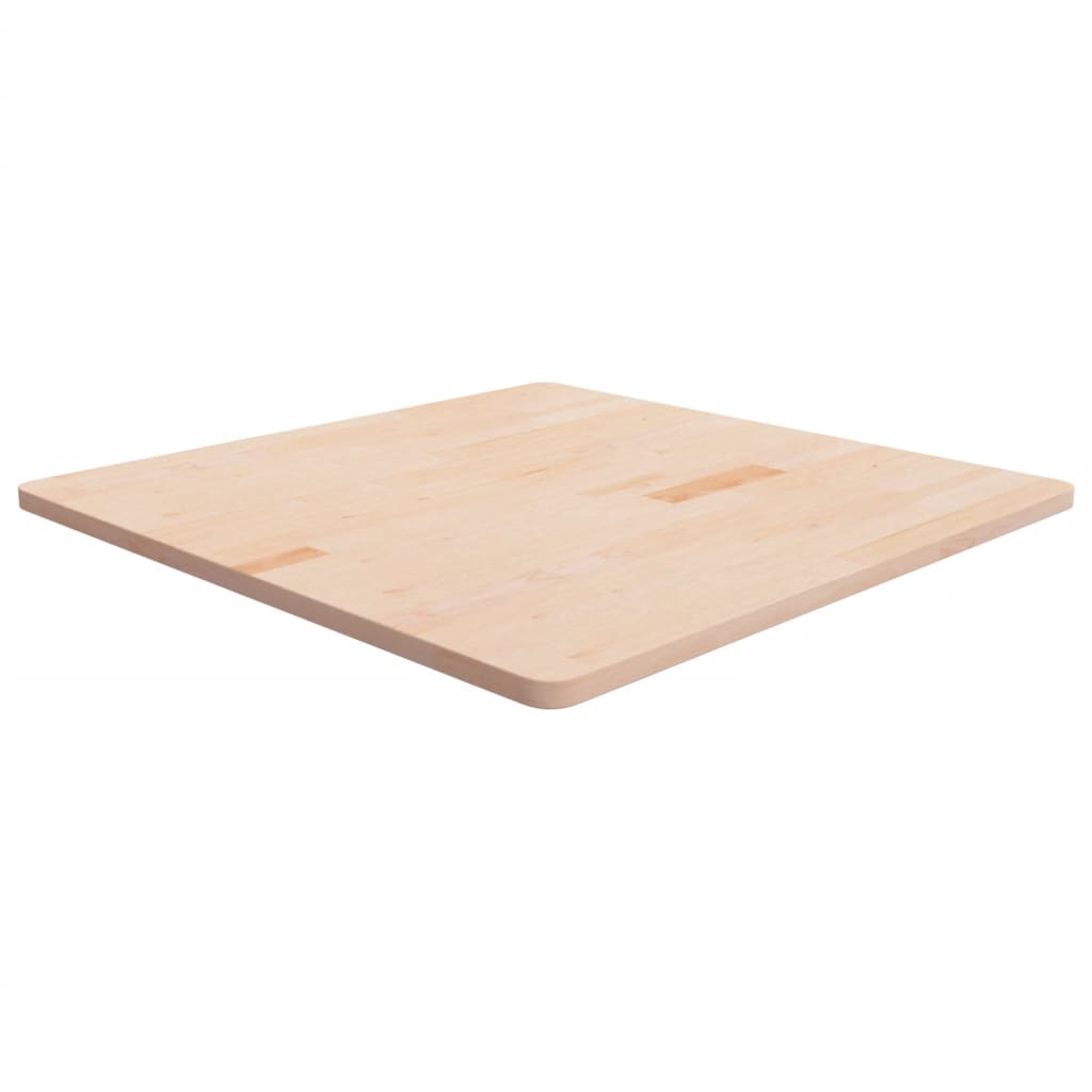 Square Table Top 40X40X4Cm Treated Solid Wood Oak
