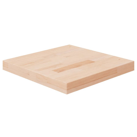 Square Table Top 40X40X4Cm Treated Solid Wood Oak