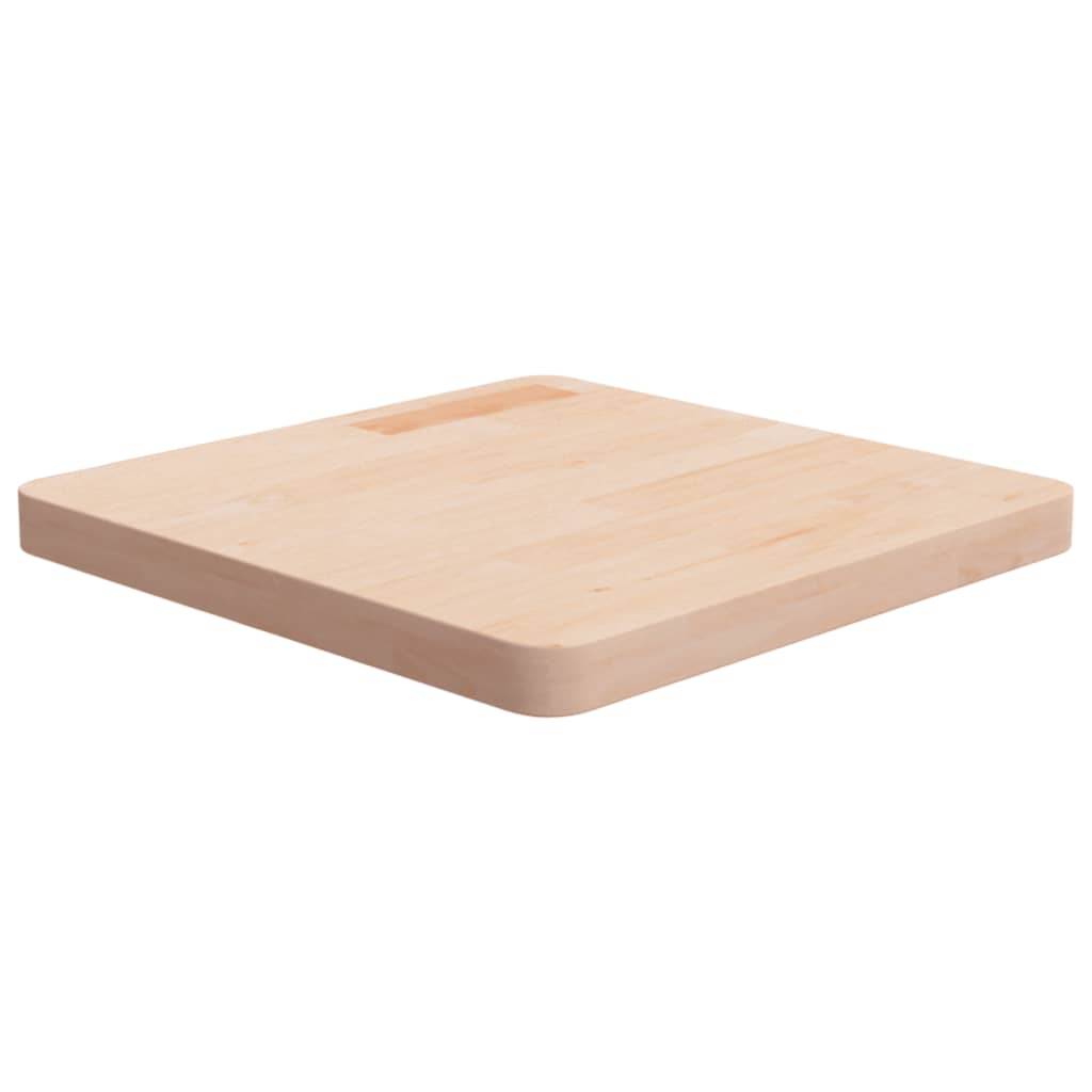 Square Table Top 40X40X4Cm Treated Solid Wood Oak