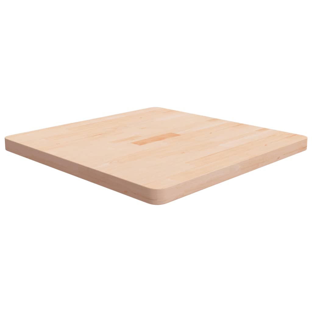 Square Table Top 40X40X4Cm Treated Solid Wood Oak