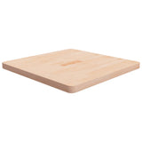 Square Table Top 40X40X4Cm Treated Solid Wood Oak