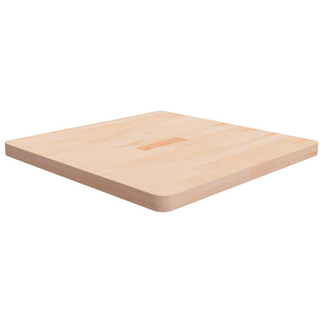 Square Table Top 40X40X4Cm Treated Solid Wood Oak