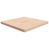 Square Table Top 40X40X4Cm Treated Solid Wood Oak