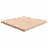 Square Table Top 40X40X4Cm Treated Solid Wood Oak