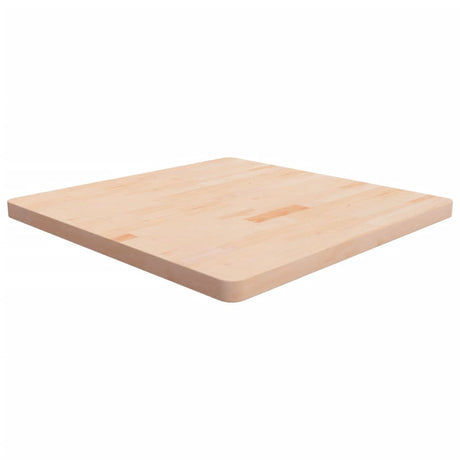 Square Table Top 40X40X4Cm Treated Solid Wood Oak