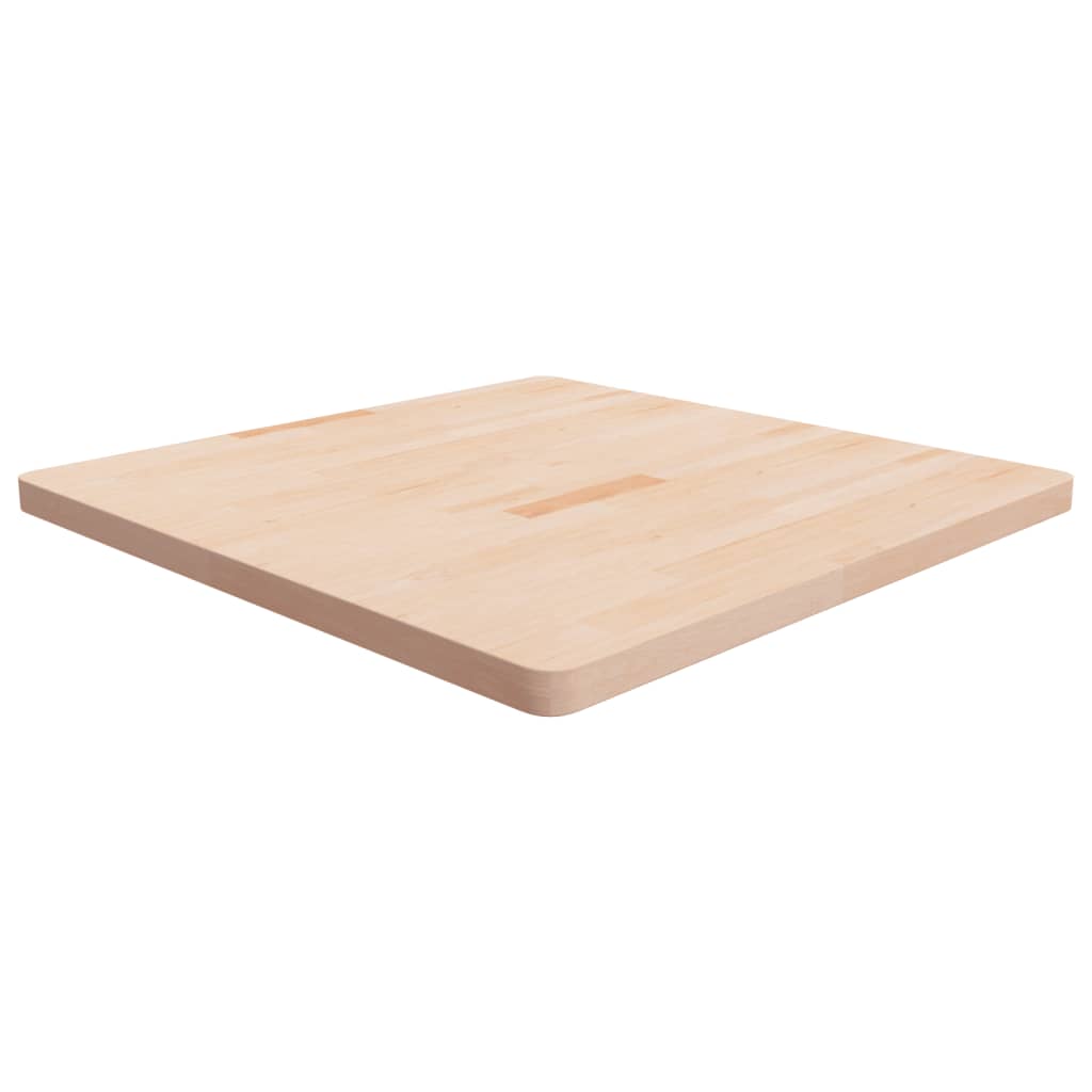 Square Table Top 40X40X4Cm Treated Solid Wood Oak