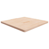 Square Table Top 40X40X4Cm Treated Solid Wood Oak