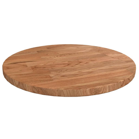Round Table Top Ø40X4 Cm Untreated Solid Wood Oak