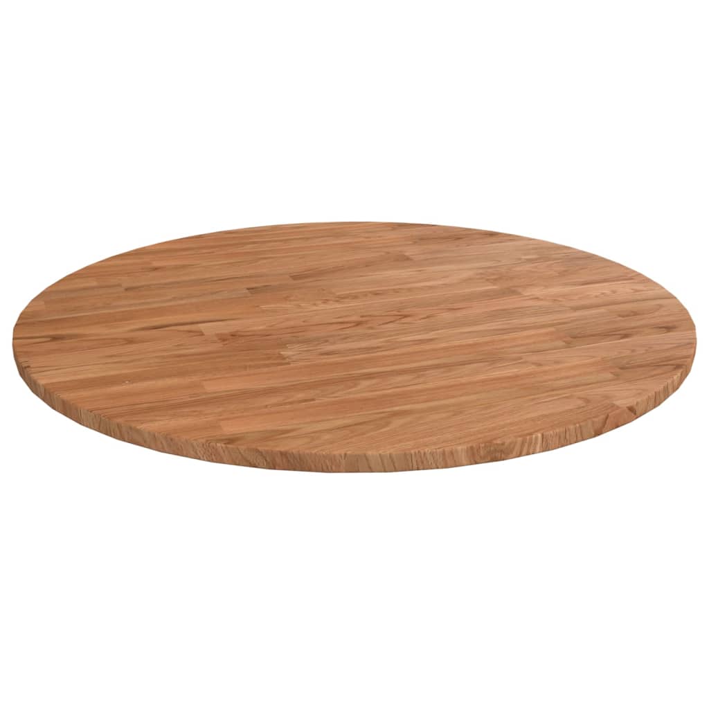 Round Table Top Ø40X4 Cm Untreated Solid Wood Oak