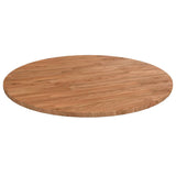 Round Table Top Ø40X4 Cm Untreated Solid Wood Oak