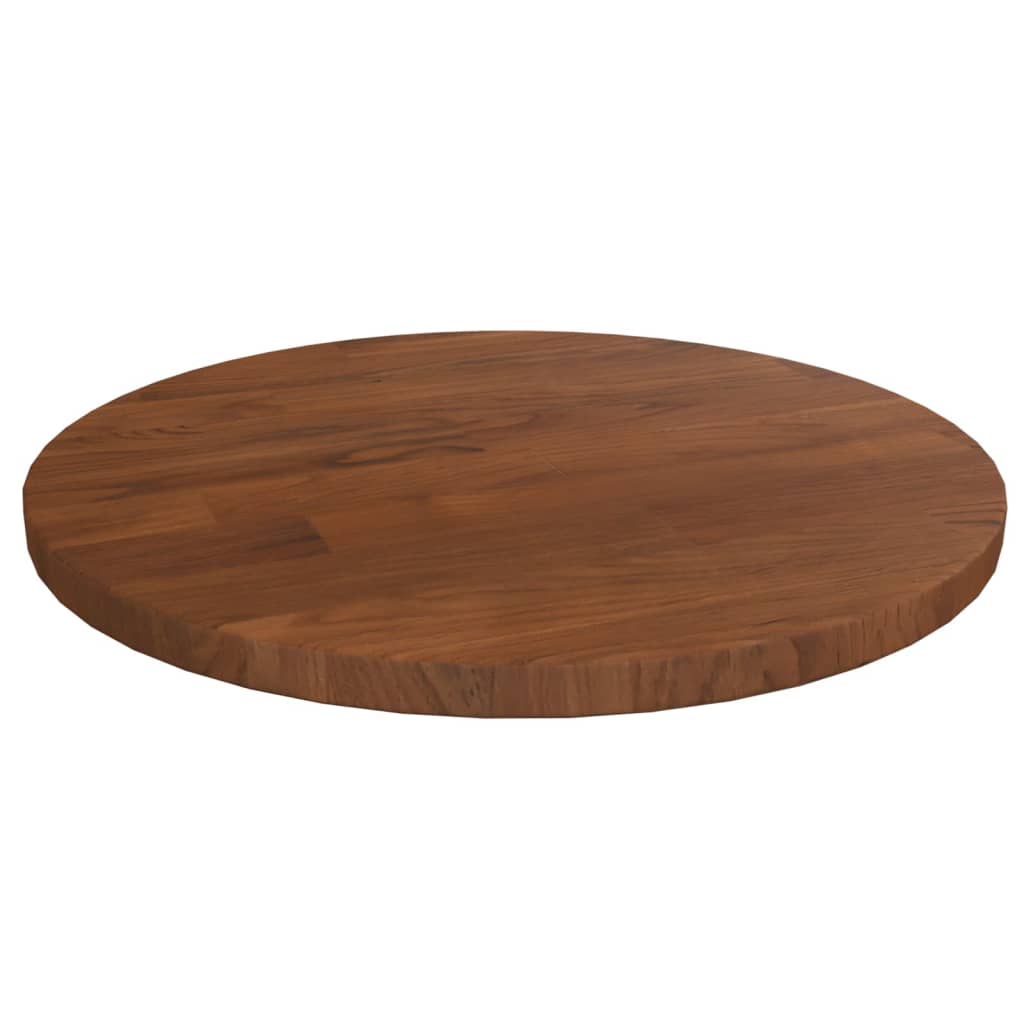 Round Table Top Ø40X4 Cm Untreated Solid Wood Oak