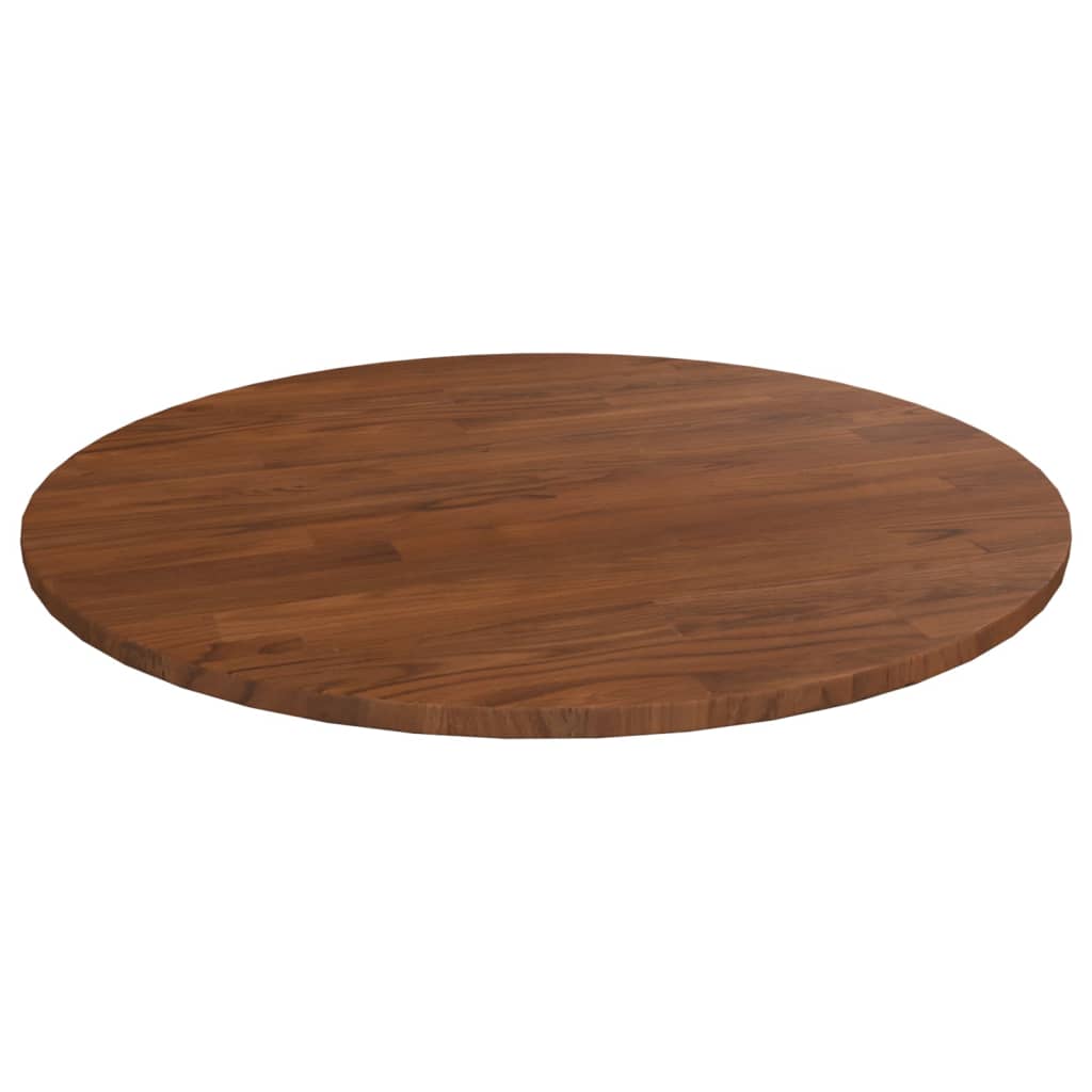 Round Table Top Ø40X4 Cm Untreated Solid Wood Oak