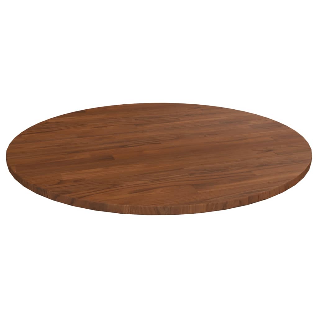 Round Table Top Ø40X4 Cm Untreated Solid Wood Oak