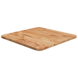 Square Table Top 40X40X4Cm Treated Solid Wood Oak