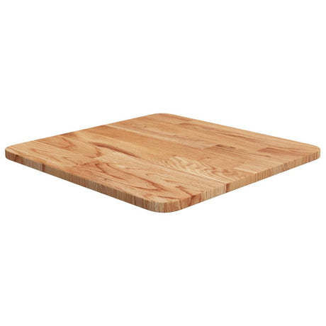 Square Table Top 40X40X4Cm Treated Solid Wood Oak
