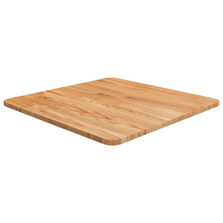 Square Table Top 40X40X4Cm Treated Solid Wood Oak