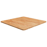 Square Table Top 40X40X4Cm Treated Solid Wood Oak