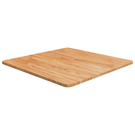Square Table Top 40X40X4Cm Treated Solid Wood Oak