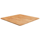Square Table Top 40X40X4Cm Treated Solid Wood Oak