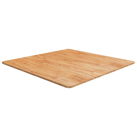 Square Table Top 40X40X4Cm Treated Solid Wood Oak
