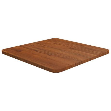 Square Table Top 40X40X4Cm Treated Solid Wood Oak