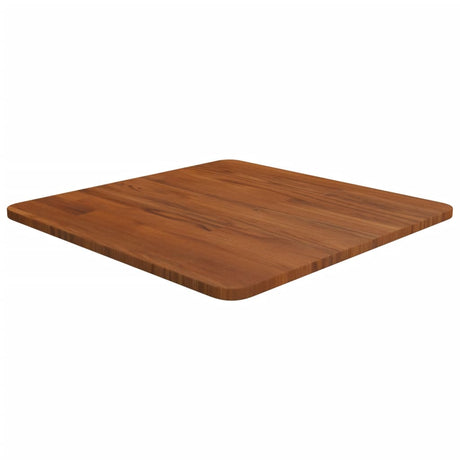 Square Table Top 40X40X4Cm Treated Solid Wood Oak