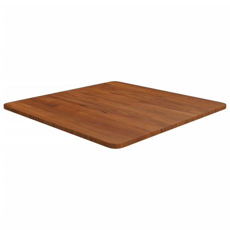 Square Table Top 40X40X4Cm Treated Solid Wood Oak