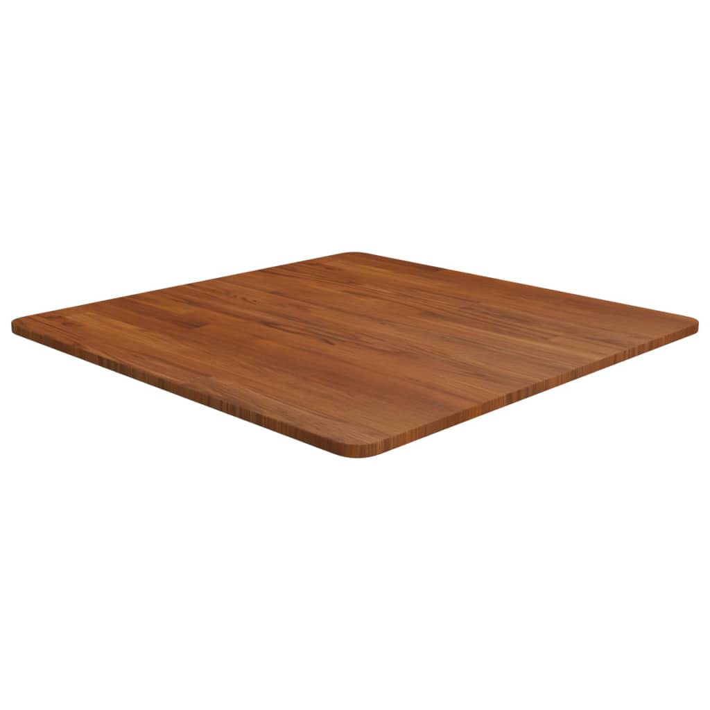 Square Table Top 40X40X4Cm Treated Solid Wood Oak