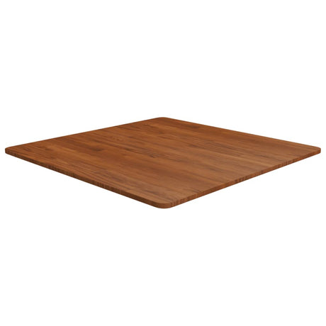Square Table Top 40X40X4Cm Treated Solid Wood Oak