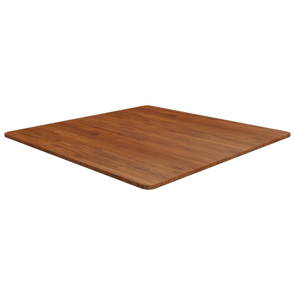 Square Table Top 40X40X4Cm Treated Solid Wood Oak