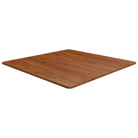 Square Table Top 40X40X4Cm Treated Solid Wood Oak