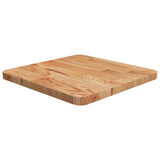 Square Table Top 40X40X4Cm Treated Solid Wood Oak