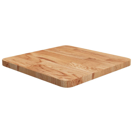 Square Table Top 40X40X4Cm Treated Solid Wood Oak