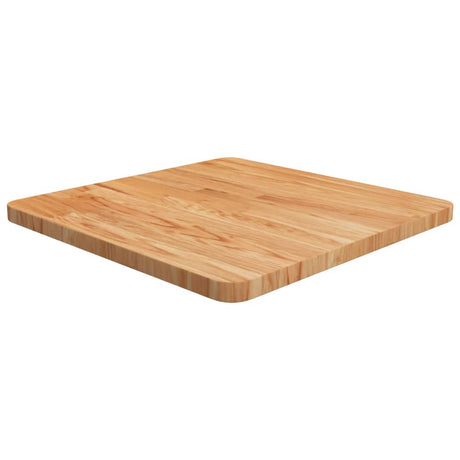 Square Table Top 40X40X4Cm Treated Solid Wood Oak