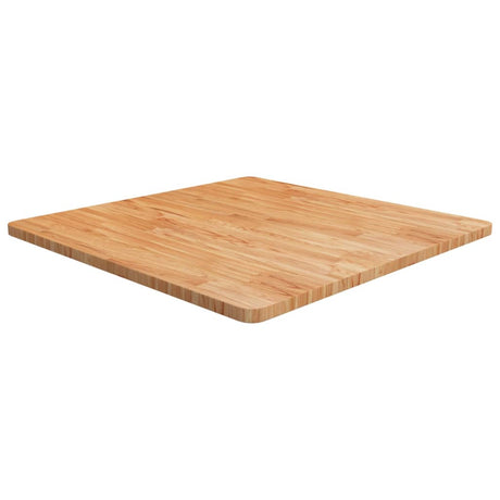 Square Table Top 40X40X4Cm Treated Solid Wood Oak