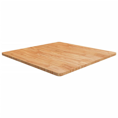 Square Table Top 40X40X4Cm Treated Solid Wood Oak
