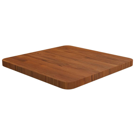 Square Table Top 40X40X4Cm Treated Solid Wood Oak