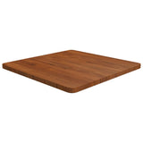 Square Table Top 40X40X4Cm Treated Solid Wood Oak
