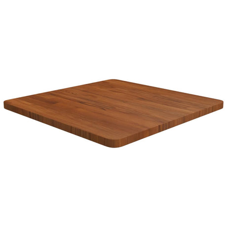 Square Table Top 40X40X4Cm Treated Solid Wood Oak