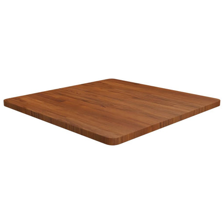 Square Table Top 40X40X4Cm Treated Solid Wood Oak