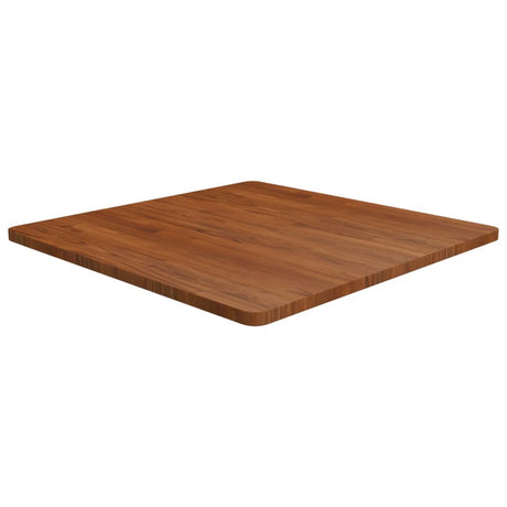 Square Table Top 40X40X4Cm Treated Solid Wood Oak