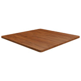 Square Table Top 40X40X4Cm Treated Solid Wood Oak