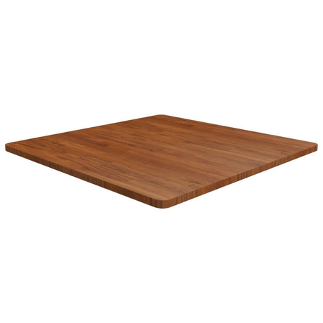 Square Table Top 40X40X4Cm Treated Solid Wood Oak