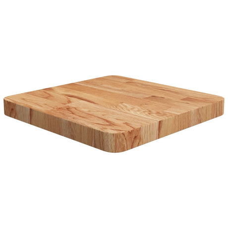 Square Table Top 40X40X4Cm Treated Solid Wood Oak