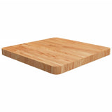 Square Table Top 40X40X4Cm Treated Solid Wood Oak