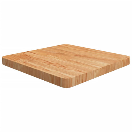Square Table Top 40X40X4Cm Treated Solid Wood Oak
